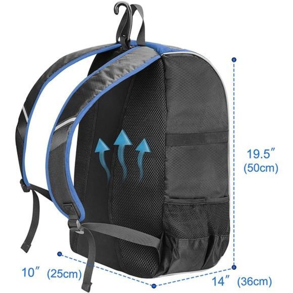 Baseball Backpack, Softball Bat Bag with Shoe Compartment, T Ball Equipment Gear - Picture 4 of 8